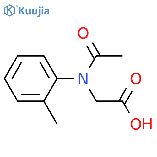 Glycine, N-acetyl-N-(2-methylphenyl)- structure