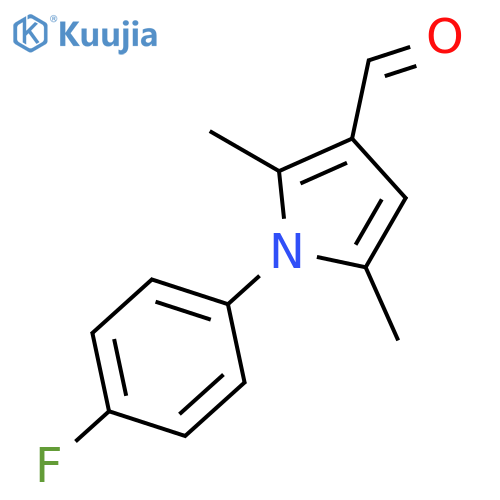 1-(4-Fluorophenyl)-2,5-dimethyl-1H-pyrrole-3-carbaldehyde structure