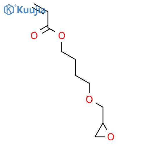 2-Propenoic acid,4-(2-oxiranylmethoxy)butyl ester structure