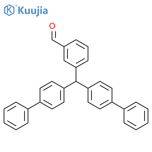 3-(Di([1,1'-biphenyl]-4-yl)methyl)benzaldehyde structure