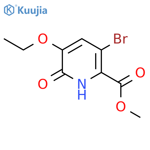 Methyl 3-bromo-5-ethoxy-6-oxo-1,6-dihydropyridine-2-carboxylate structure