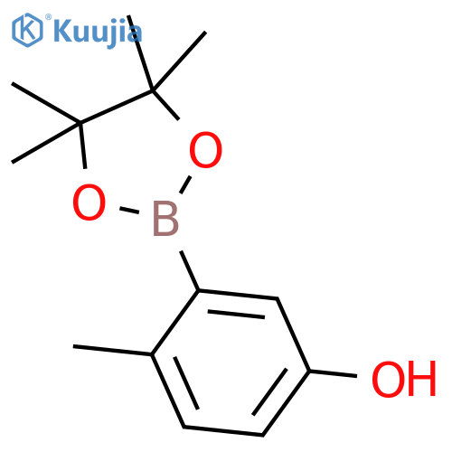 4-Methyl-3-(tetramethyl-1,3,2-dioxaborolan-2-yl)phenol structure