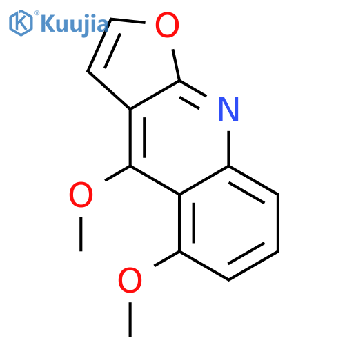 Furo[2,3-b]quinoline, 4,5-dimethoxy- structure