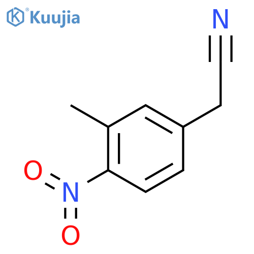 2-(3-Methyl-4-nitrophenyl)acetonitrile structure