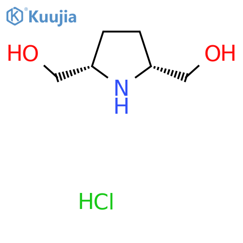 (2S,5R)-pyrrolidine-2,5-diyldimethanol hydrochloride structure
