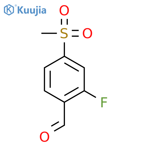 2-Fluoro-4-(methylsulfonyl)benzaldehyde structure