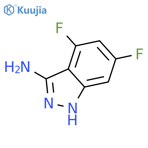 3-Amino-4,6-difluoro-1H-indazole structure