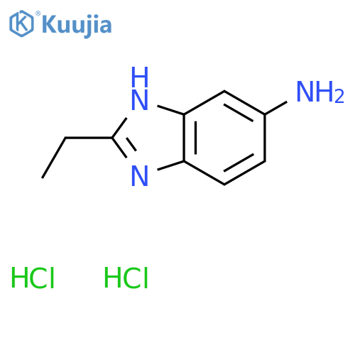 2-ethyl-1H-1,3-benzodiazol-5-amine dihydrochloride structure