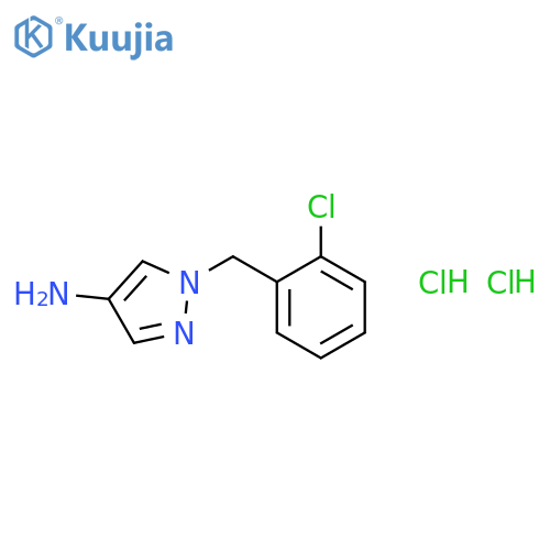 1-(2-Chloro-benzyl)-1 H -pyrazol-4-ylamine; dihydrochloride structure