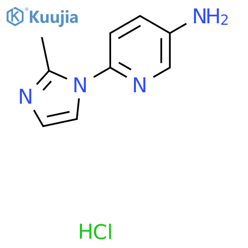 6-(2-Methyl-1H-imidazol-1-yl)pyridin-3-amine hydrochloride structure