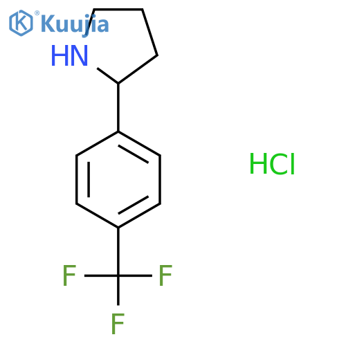 2-(4-(Trifluoromethyl)phenyl)pyrrolidine hydrochloride structure