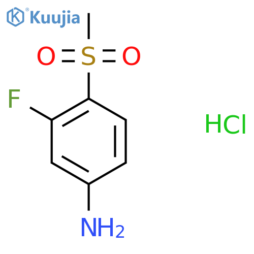 3-Fluoro-4-methylsulfonylaniline hydrochloride structure