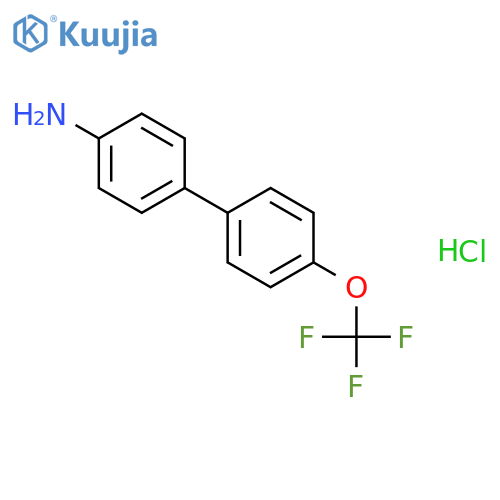 4'-Trifluoromethoxy-biphenyl-4-ylamine hydrochloride structure