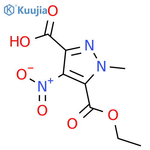 1-METHYL-4-NITRO-1H-PYRAZOLE-3,5-DICARBOXYLIC ACID 5-ETHYL ESTER structure
