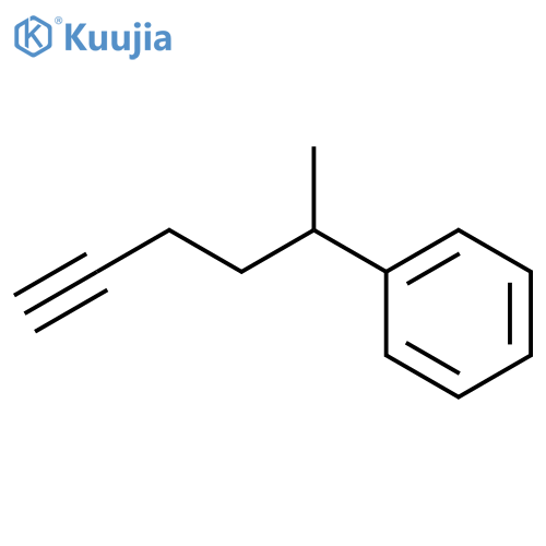 (hex-5-yn-2-yl)benzene structure