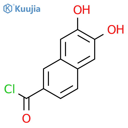6,7-dihydroxynaphthalene-2-carbonyl chloride structure