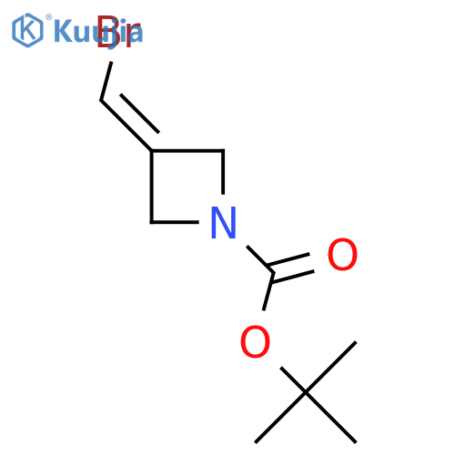 1-Azetidinecarboxylic acid, 3-(bromomethylene)-, 1,1-dimethylethyl ester structure