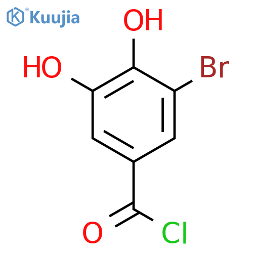 Benzoyl chloride, 3-bromo-4,5-dihydroxy- structure