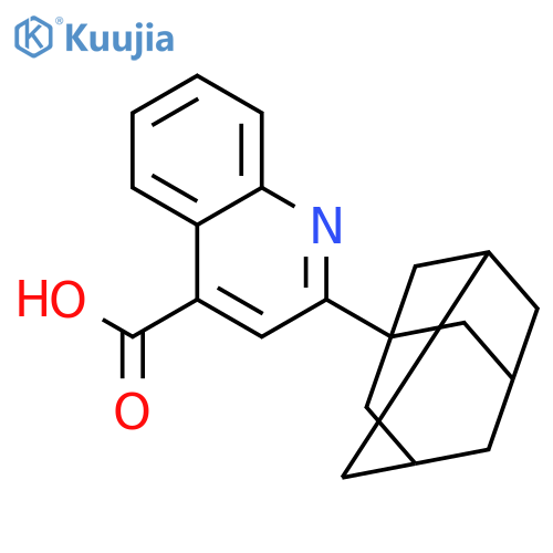 2-(1-Adamantyl)quinoline-4-carboxylic acid structure