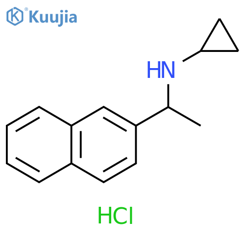 N-[1-(2-naphthyl)ethyl]cyclopropanamine;hydrochloride structure