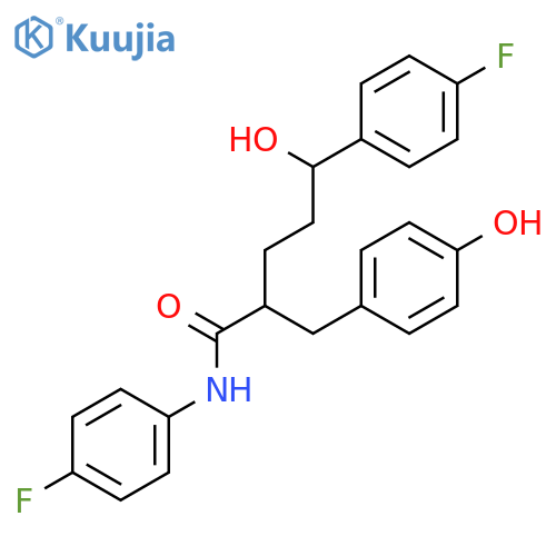 2-(4-Hydroxybenzyl)-N,5-bis-(4-fluorophenyl)-5-hydroxypentanamide structure