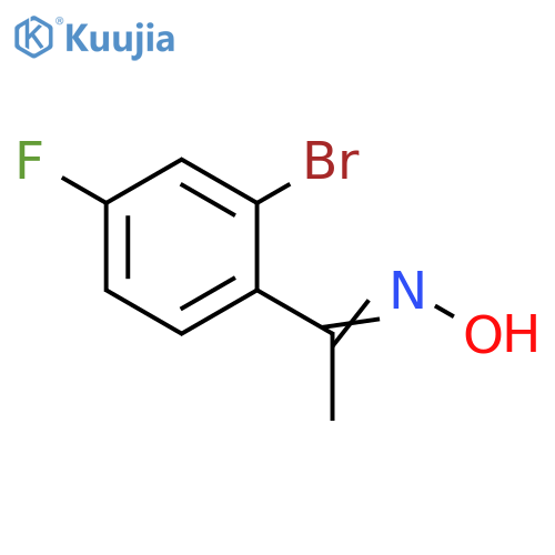 Ethanone, 1-(2-bromo-4-fluorophenyl)-, oxime structure