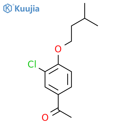 1-(3-Chloro-4-(isopentyloxy)phenyl)ethanone structure