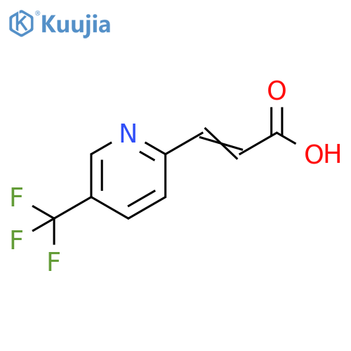 3-5-(trifluoromethyl)pyridin-2-ylprop-2-enoic acid structure
