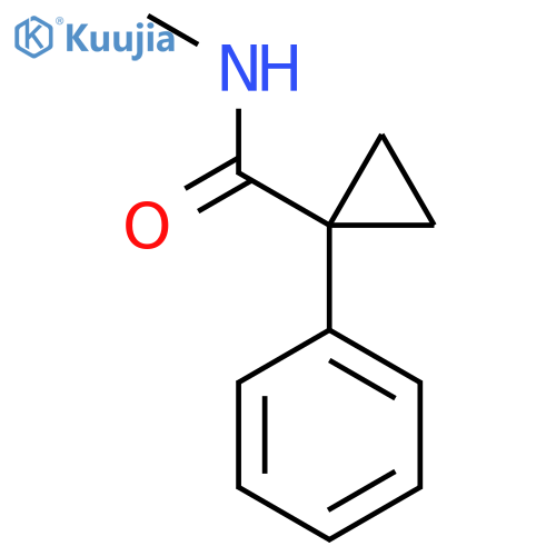 N-methyl-1-phenylcyclopropane-1-carboxamide structure