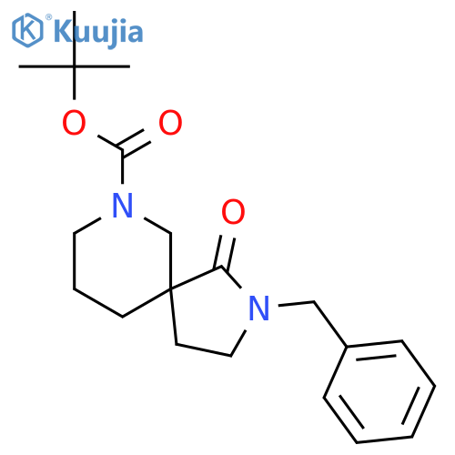 tert-butyl 2-benzyl-1-oxo-2,9-diazaspiro[4.5]decane-9-carboxylate structure