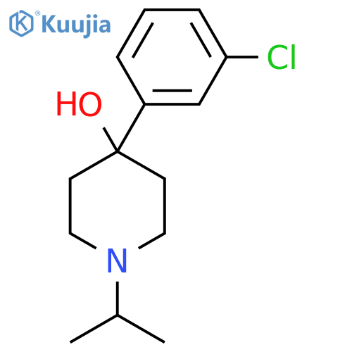 4-(3-Chlorophenyl)-4-hydroxy-1-iso-propylpiperidine structure