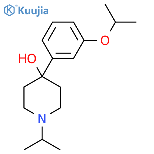 4-(3-ISOPROPOXYPHENYL)-1-ISOPROPYLPIPERIDIN-4-OL structure
