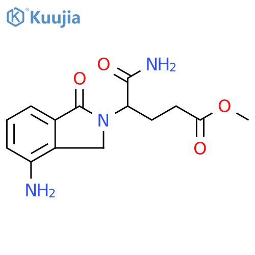 Methyl 5-Amino-4-(4-amino-1-oxoisoindolin-2-yl)-5-oxopentanoate structure