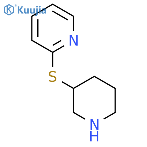 2-(piperidin-3-ylsulfanyl)pyridine structure