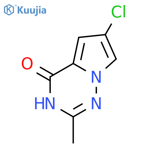 6-chloro-2-methyl-3H,4H-pyrrolo[2,1-f][1,2,4]triazin-4-one structure