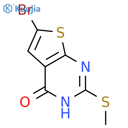 6-Bromo-2-(methylthio)thieno[2,3-d]pyrimidin-4(3H)-one structure