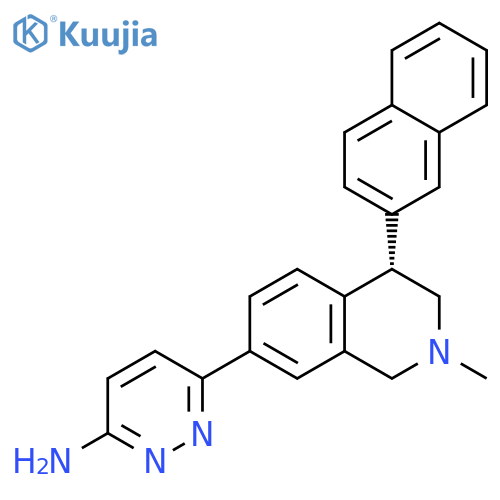 (S)-6-(2-methyl-4-(naphthalen-2-yl)-1,2,3,4-tetrahydroisoquinolin-7-yl)pyridazin-3-amine structure