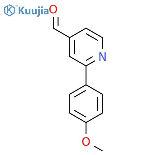 2-(4-methoxyphenyl)pyridine-4-carbaldehyde structure