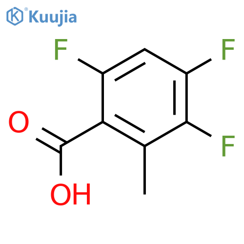 3,4,6-trifluoro-2-methylbenzoic acid structure