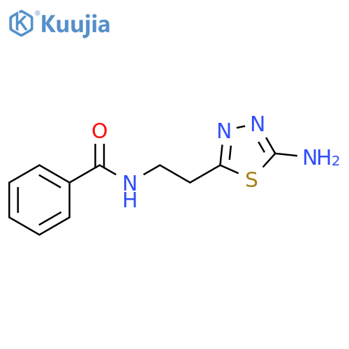 N-2-(5-Amino-1,3,4-thiadiazol-2-yl)ethylbenzamide structure