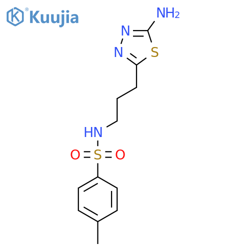 N-3-(5-Amino-1,3,4-thiadiazol-2-yl)propyl-4-methylbenzenesulfonamide structure