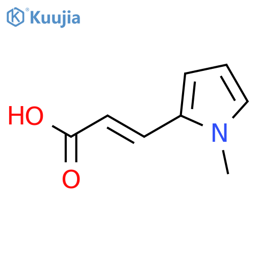 3-(1-methyl-1H-pyrrol-2-yl)prop-2-enoic acid structure