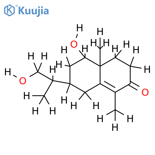 (9beta,11S)-9,12-Dihydroxy-4-eudesmen-3-one structure