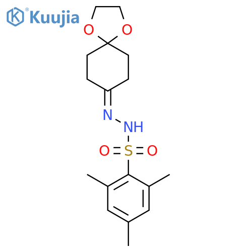 2,4,6-Trimethyl-N'-(1,4-dioxaspiro4.5decan-8-ylidene)benzenesulfonohydrazide structure