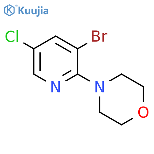3-Bromo-5-chloro-2-morpholinopyridine structure