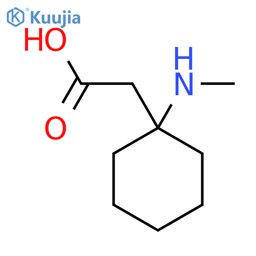 2-[1-(Methylamino)cyclohexyl]acetic acid structure