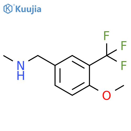{4-methoxy-3-(trifluoromethyl)phenylmethyl}(methyl)amine structure