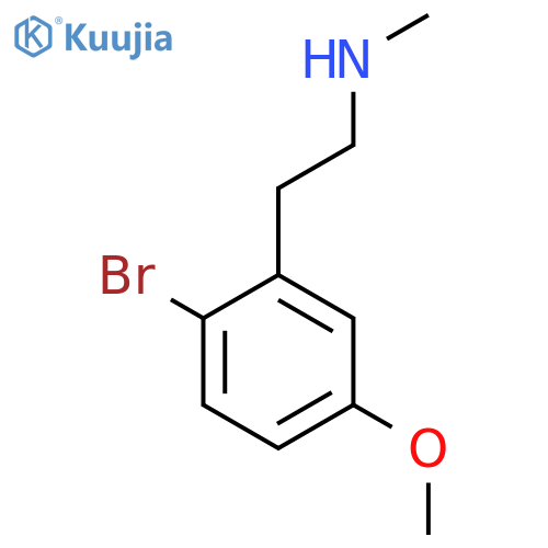 2-(2-bromo-5-methoxyphenyl)ethyl(methyl)amine structure