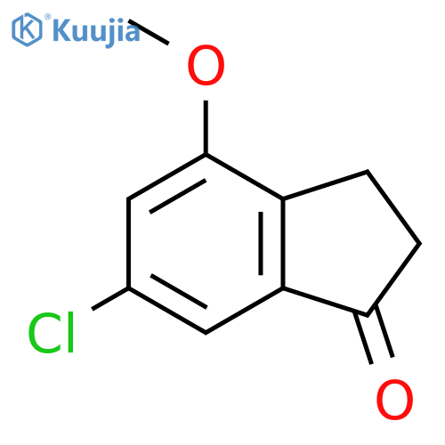 6-Chloro-4-methoxy-2,3-dihydro-1H-inden-1-one structure