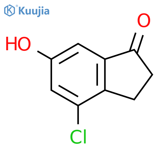 4-Chloro-6-hydroxy-2,3-dihydro-1H-inden-1-one structure